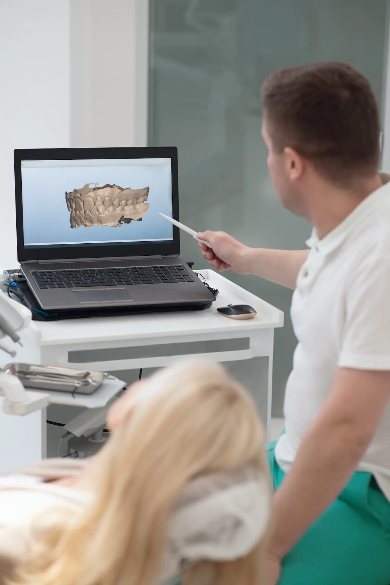 Portrait of a confident Santa Rosa Beach patient ready for a Primescan digital impression