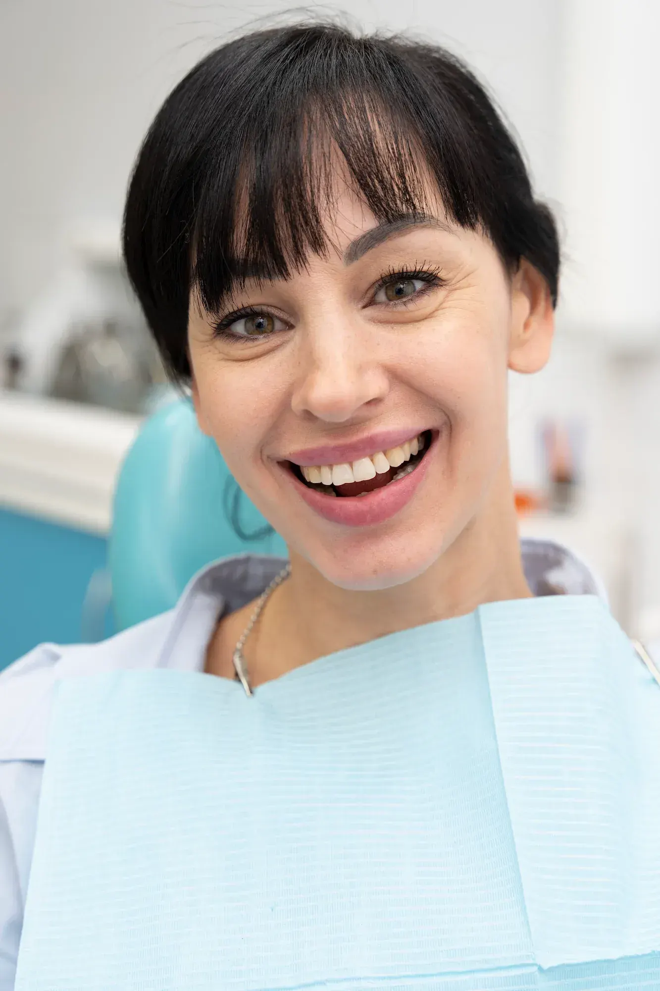 Confident patient ready for soft-tissue laser dentistry at Cook Family Dentistry