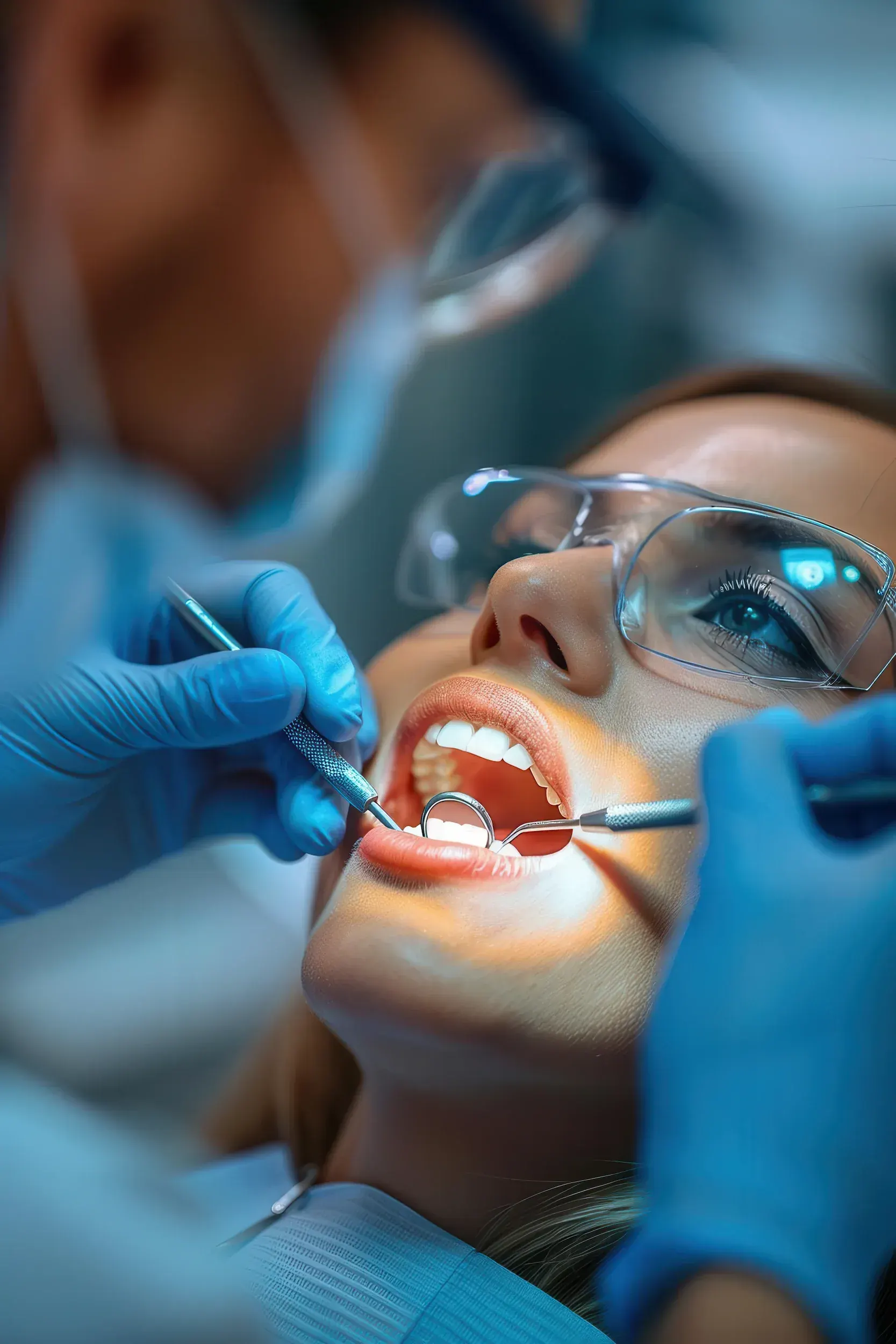 Close-up of a dental bridge restoring a missing tooth in a natural smile