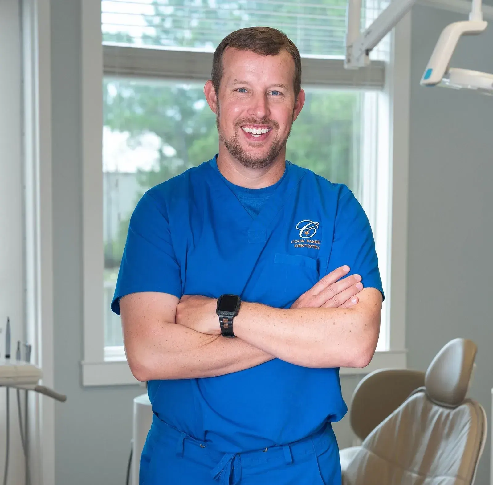 Dr. Cook, DMD, FAGD, FACD, founder of Cook Family Dentistry